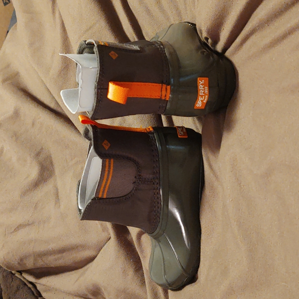 Sperry Duck Boots Toddler Boy 9 New